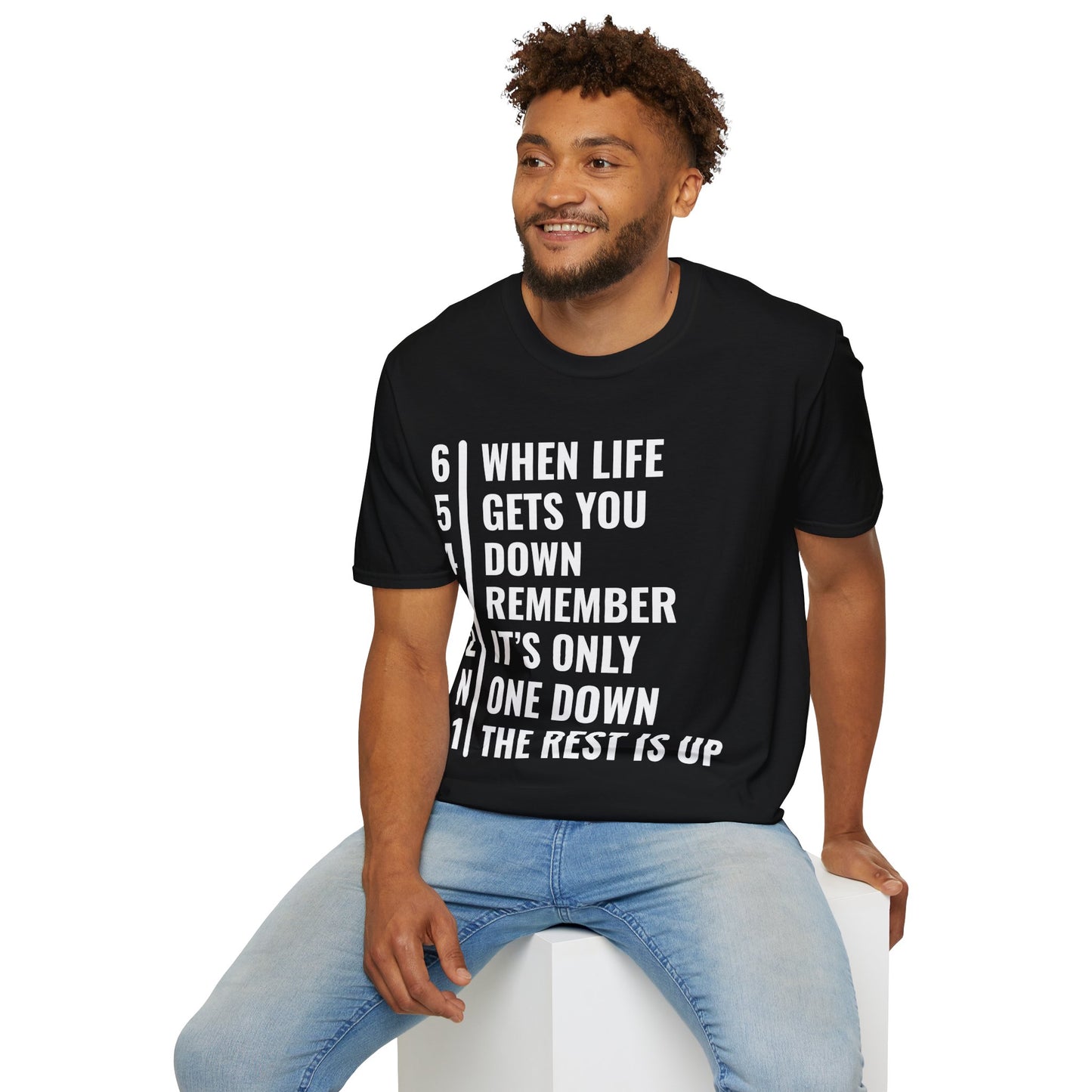 Funny Biker When Life Gets You Down Motorcycle Gear Rider Motercross T-Shirt For Men Women T-Shirt