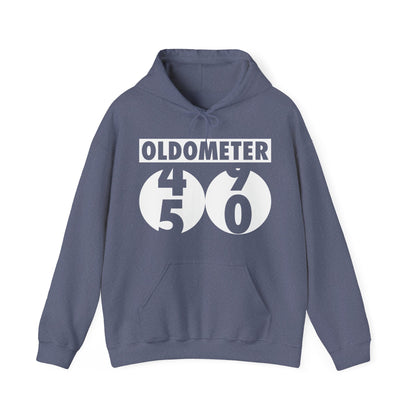 Funny Oldometer Odometer 50th Birthday Gift 50 yrs Old Joke Hoodie For Men Women Hoodie