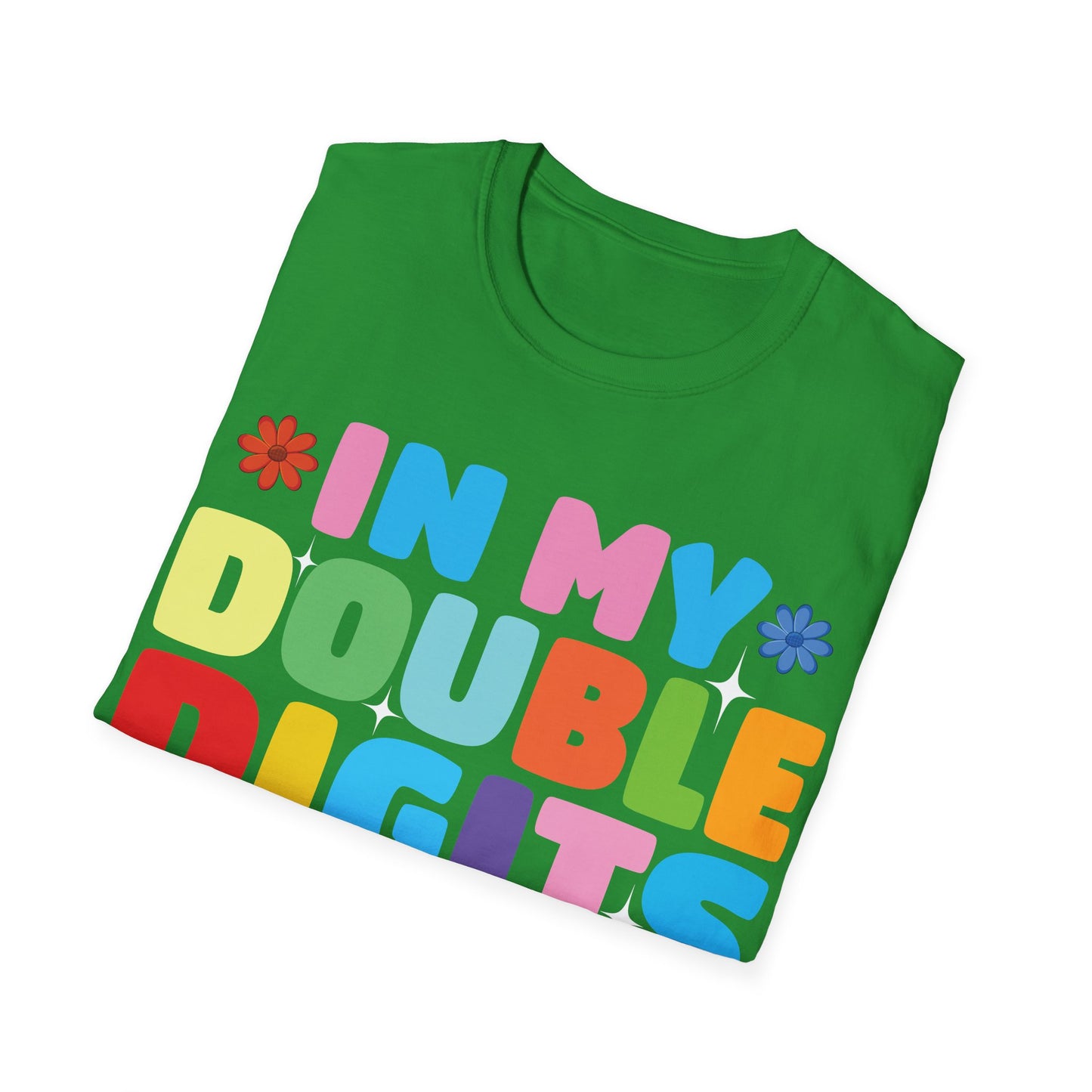 Funny In My Double Digits Era Retro 10 Year Old 10th Birthday Girl T-Shirt For Men Women Kids T-Shirt