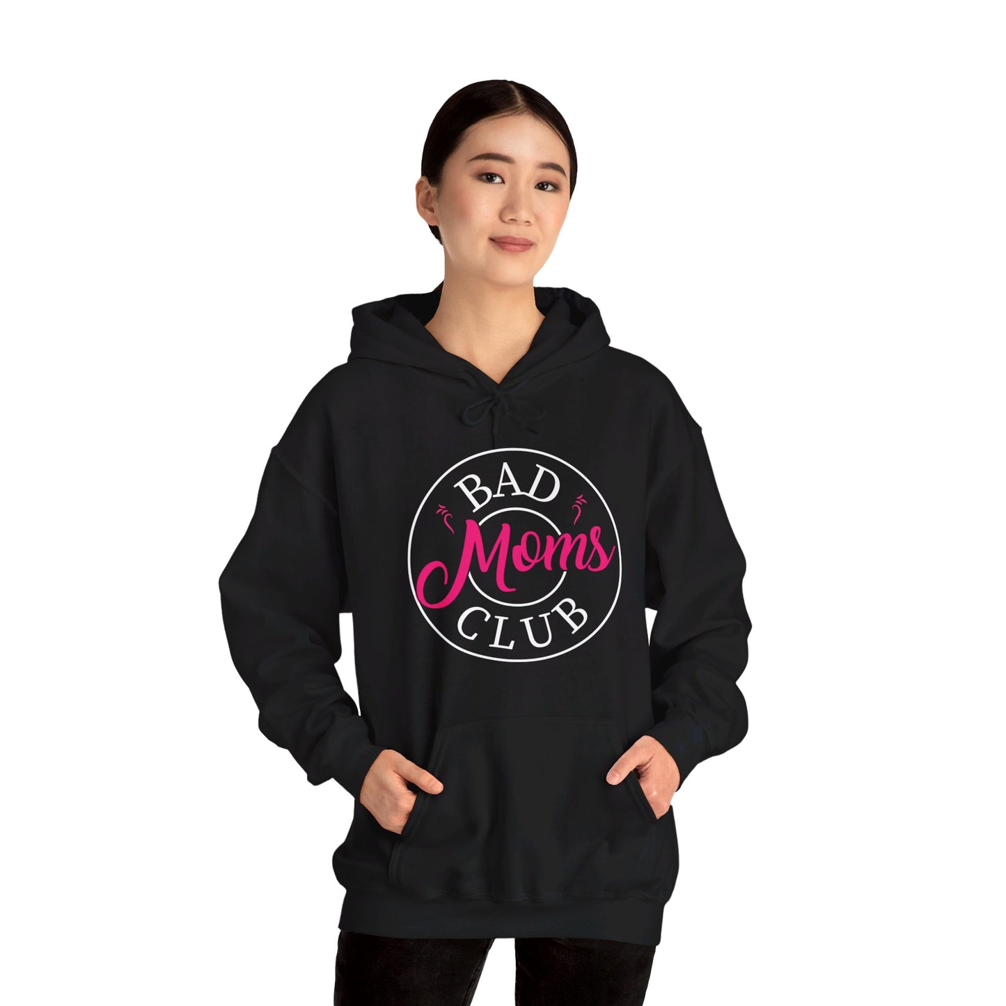 Funny Bad Moms Clubs New Mom Mother Hustler Sarcastic Woman Gift Hoodie