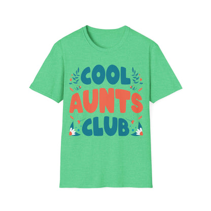 Cool Aunts Club Groovy Retro Smile Aunt Auntie Funny Mother's Day T-Shirt