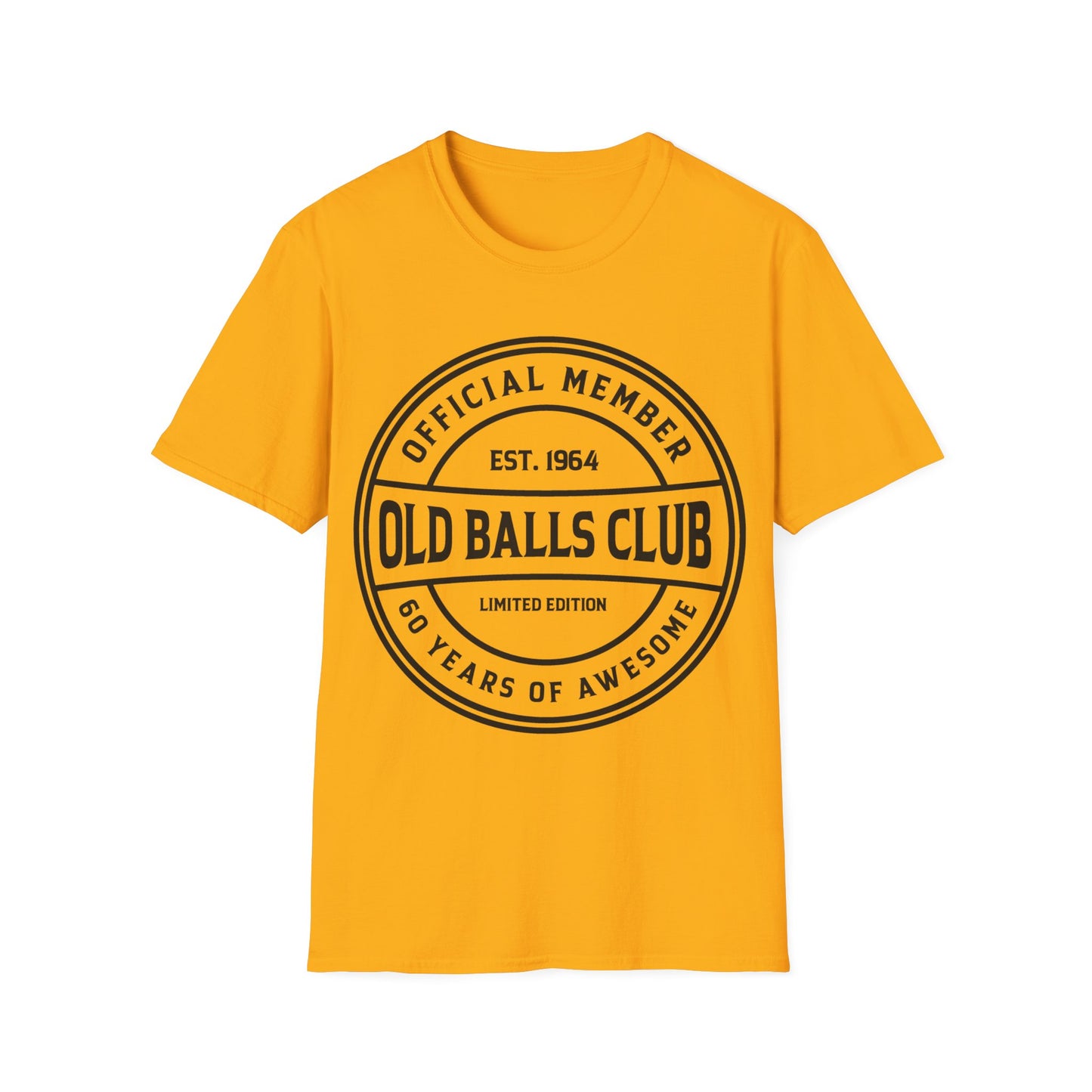 Mens Old Balls Club 60 Years Awesome Sixty 60th Birthday Farthers Day T-Shirt