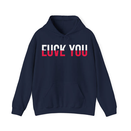 Love You Fck You Love and Hate Cross Word Hoodie For Men Women Hoodie