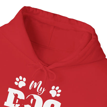 Funny My Dog is My Valentine Dog Lovers Hoodie For Men Women Hoodie