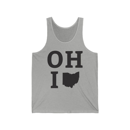 Vintage State of Ohio Flag Map Distressed Tank Top Men Women