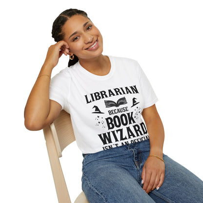 Cool Librarian Book Wizard Art For Men Women Read Library Book Lovers T-Shirt