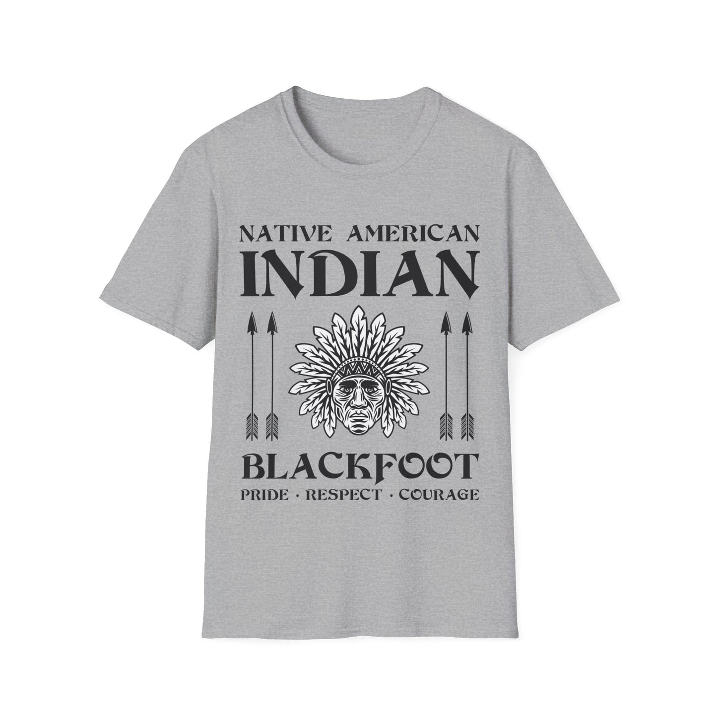 Blackfoot Native American Indian Pride Respect Courage Indigenous Tribe T-Shirt