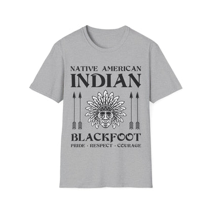 Blackfoot Native American Indian Pride Respect Courage Indigenous Tribe T-Shirt