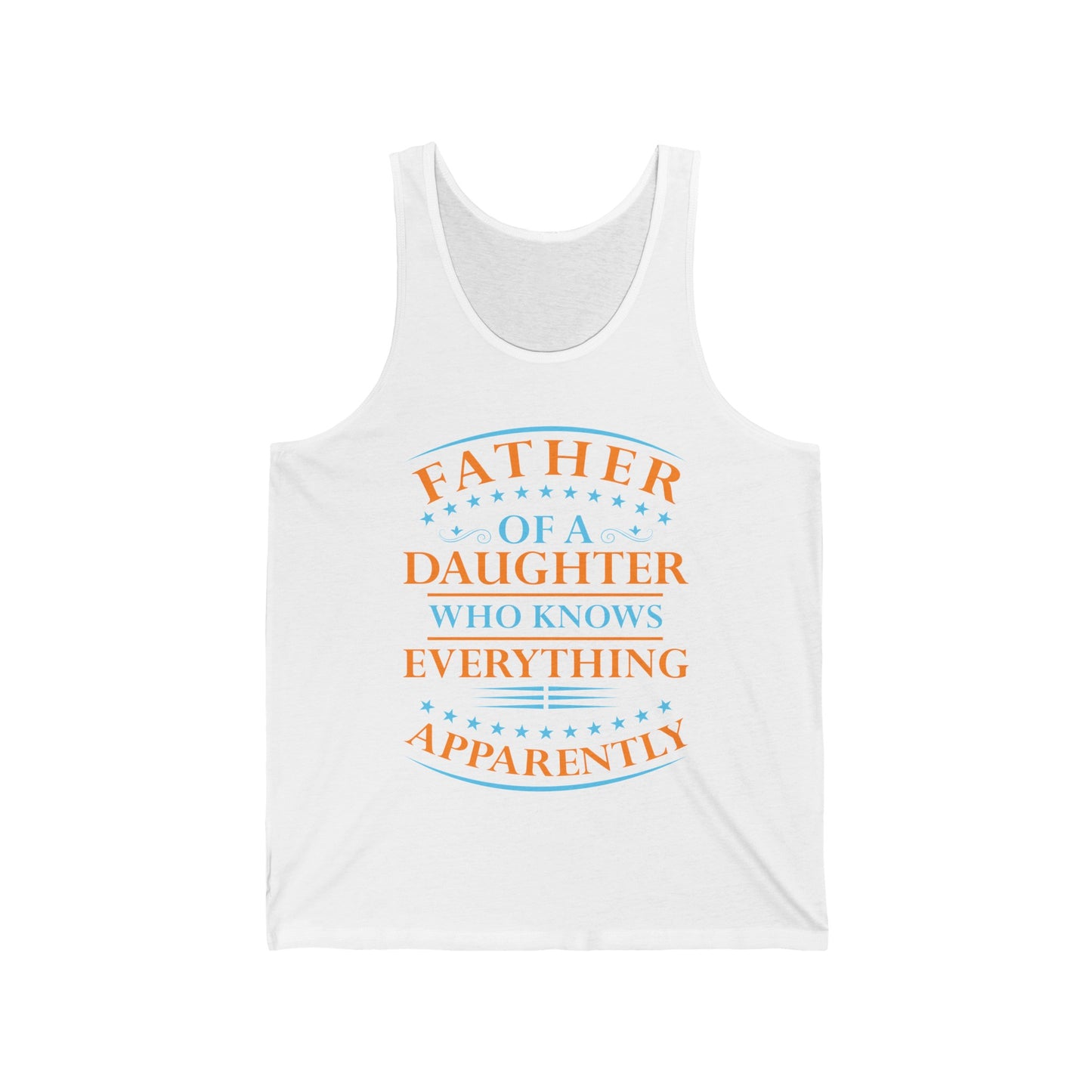 Funny Father Daughter Knows Everything Dad Fathers Day Vintage Tank Top For Men Women Tank Top