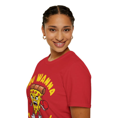 Funny You Wanna Pizza Me Foods Lovers T-Shirt For Men Women T-Shirt