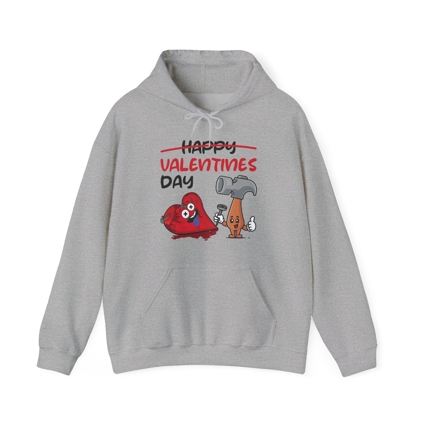 Funny Anti Valentines Day Gift Carpentor Cupid Heart Hammer Nails Hoodie For Men Women Hoodie