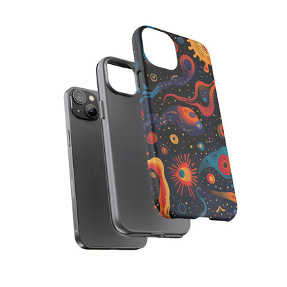 Space Oddity Pattern iPhone 13 14 15  16 Pro Max Plus Case Wireless Charging Compatible Tough Cases Protection, Magnetic Phone Case for iPhone Classic Series