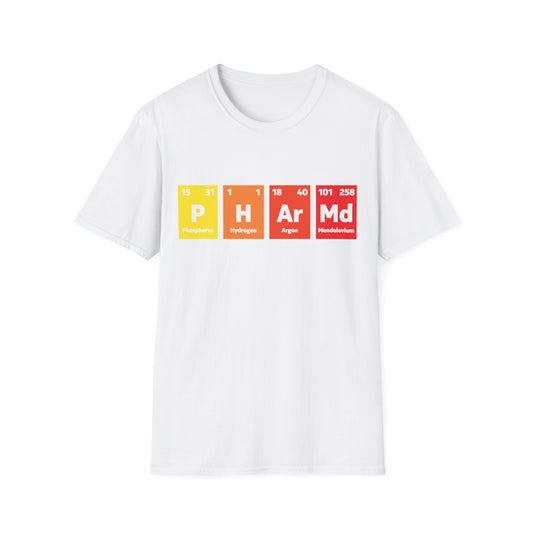 PharmD Pharmacy Graduate Pharmacy School Periodic Table Gift T-Shirt