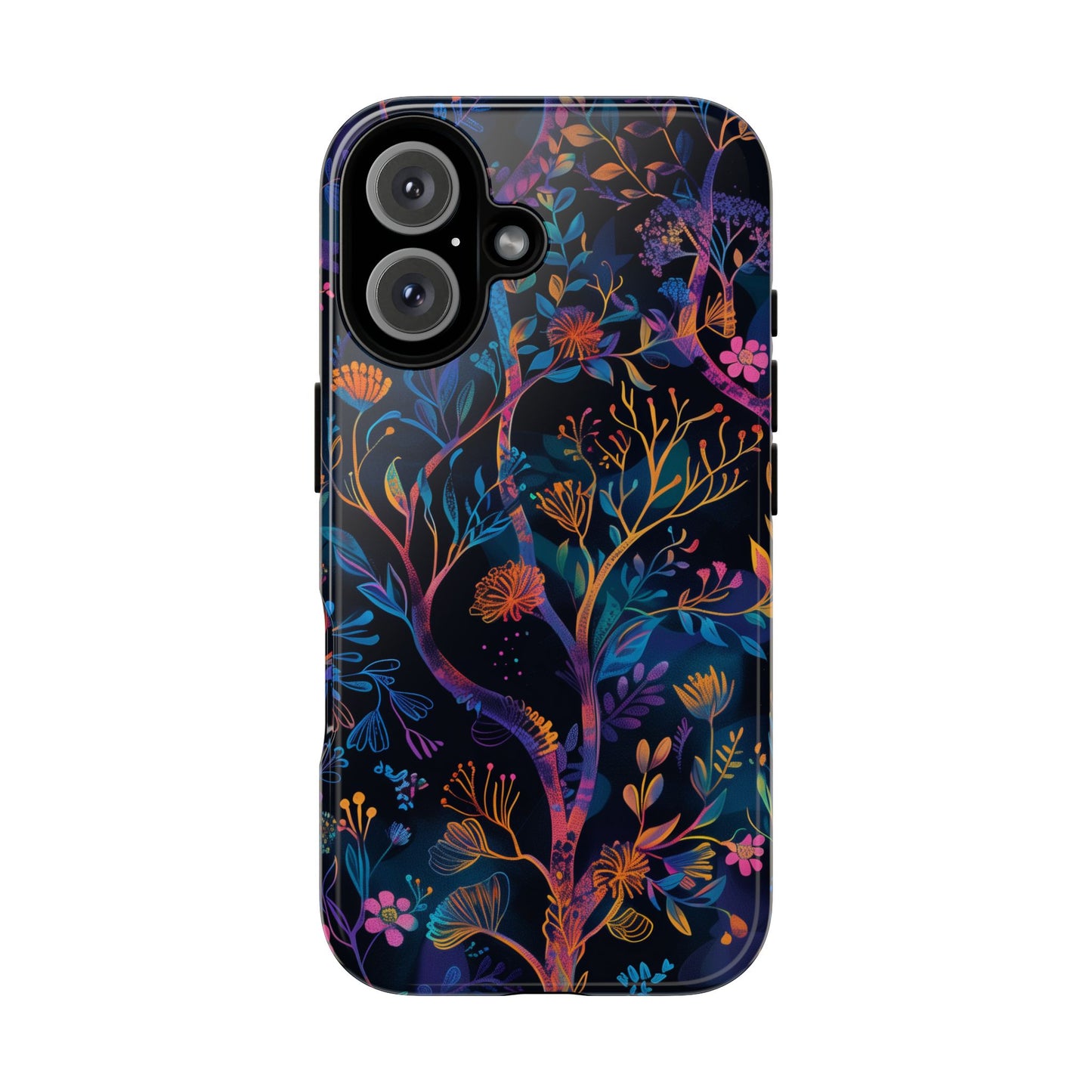 Mystical Forest Pattern iPhone 16 Pro Max Plus Case Wireless Charging Compatible Tough Cases Protection, Magnetic Phone Case for iPhone Classic Series