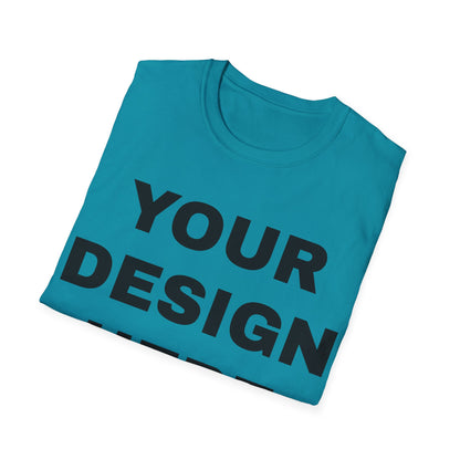 Custom Text Personalized Your Design on Unisex Softstyle T-Shirt