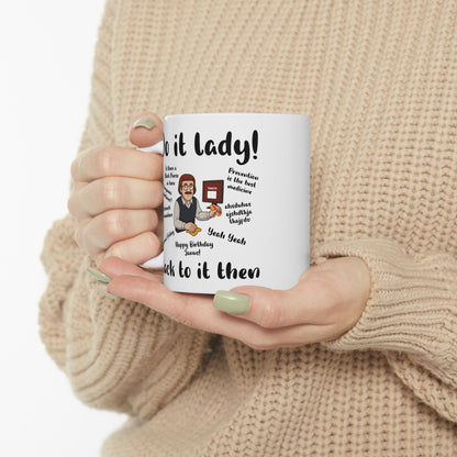 Do it lady! Chit, Trending Funny Saying Coffee Mug for Men Women