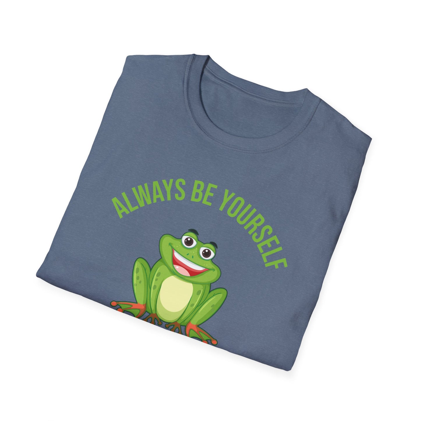 Frog Always Be Yourself Retro Vintage Men Women Amphibian T-Shirt