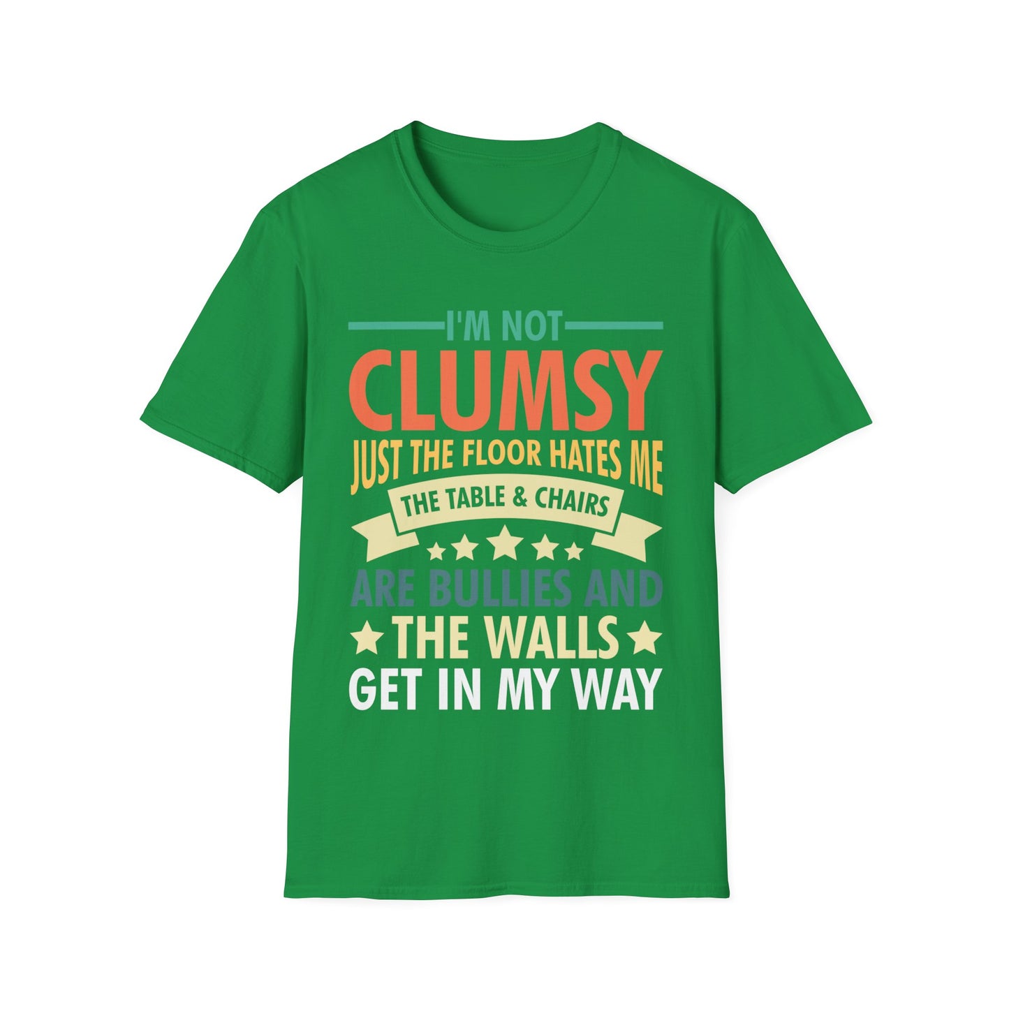 Funny Clumsy T-Shirts I'm Not Clumsy Hilarious Retro Vintage T-Shirt