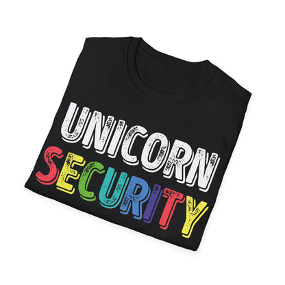 Funny Unicorn Security Costume Police T-Shirt Men Women Kids