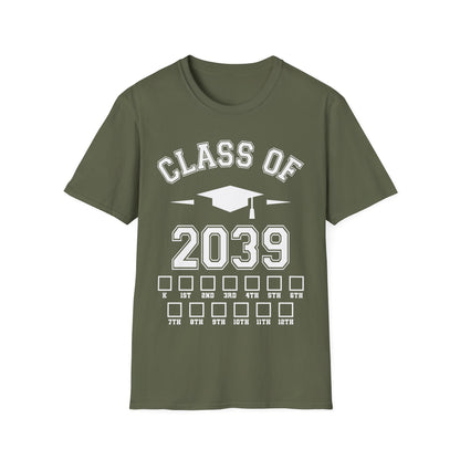 Funny Class of 2039 Checklist Grow with Me Kindergarten First Day Graduation