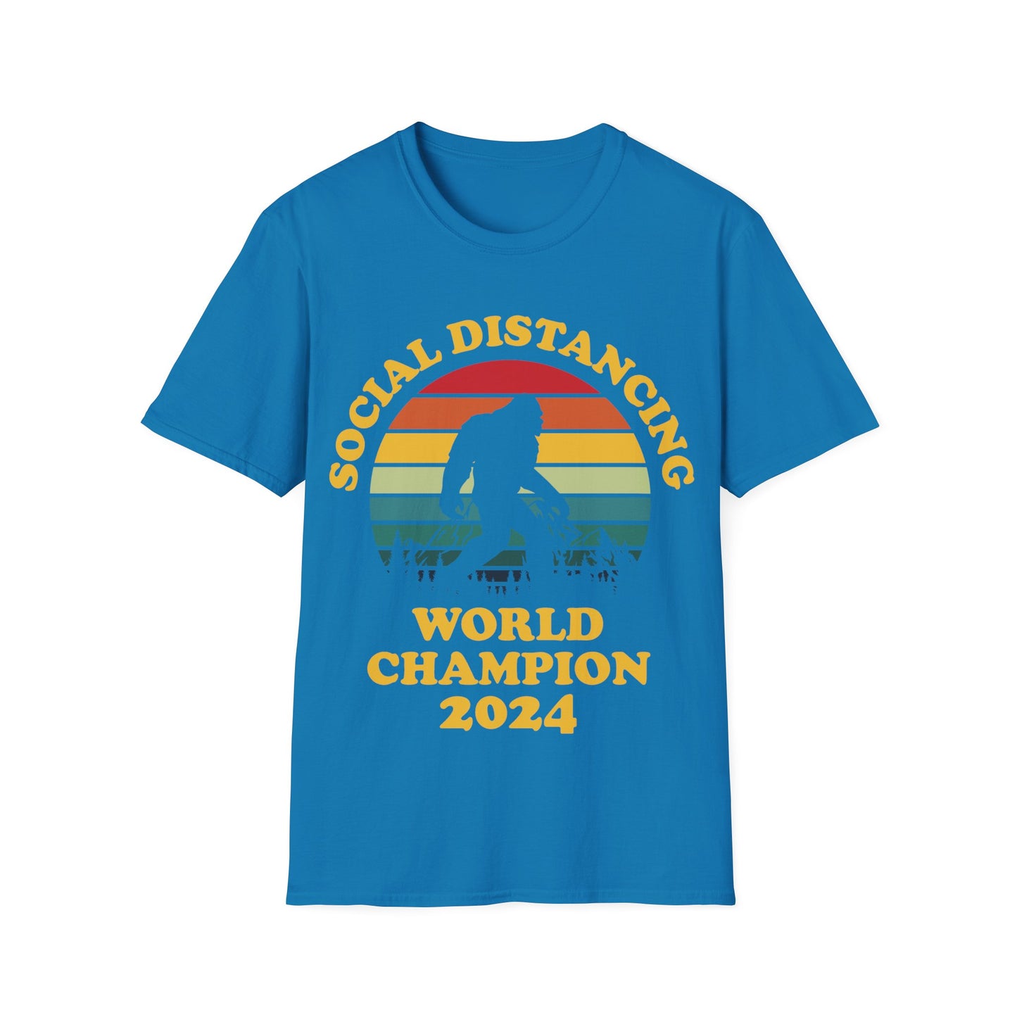 Bigfoot Social Distancing World Champion 2024 T-shirt For Men Women