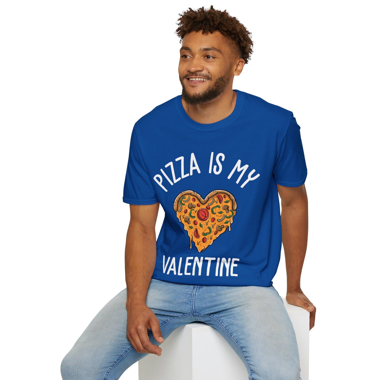 Funny Pizza Is My Valentine Love Heart Valentines Day Girl Boy Foodie Food T-Shirt