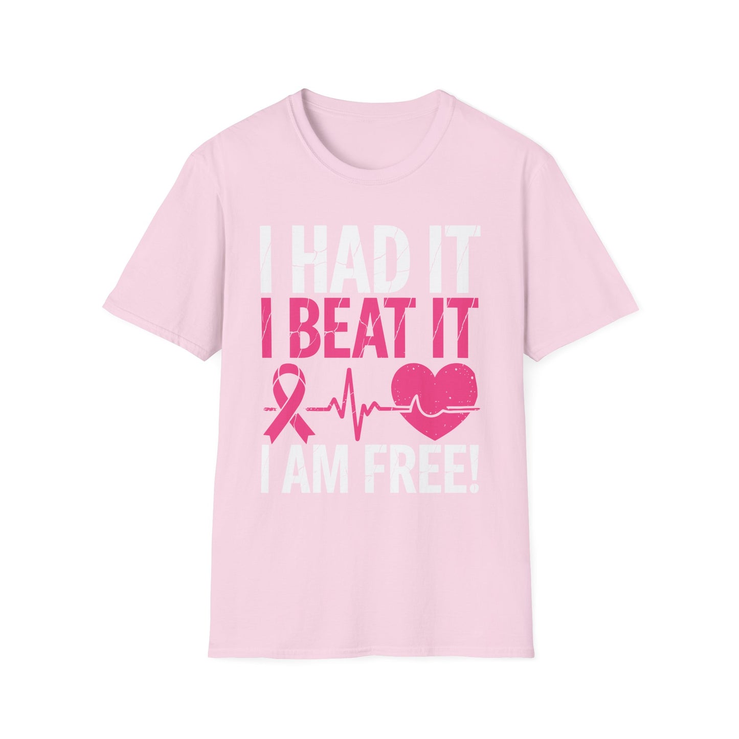 Funny I Had It I Beat It I Am Free Breast Cancer Survivor T-Shirt For Men Women