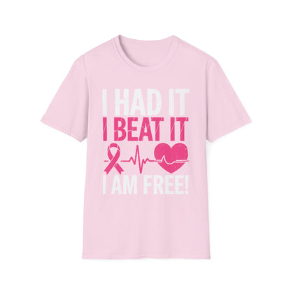 Funny I Had It I Beat It I Am Free Breast Cancer Survivor T-Shirt For Men Women