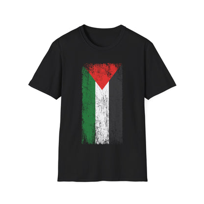 Distressed  Palestine Flag I love Palestine Gaza Vintage T-Shirt For Men T-Shirt