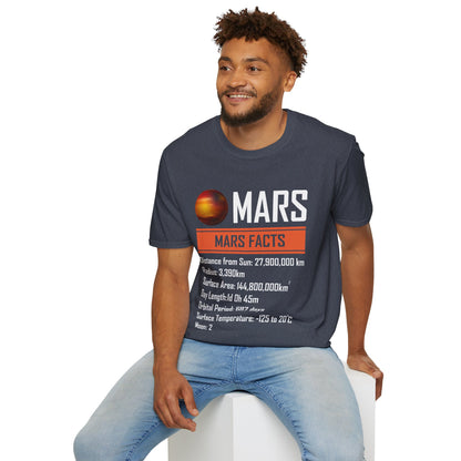 Mars Facts About Mars Planet Space Lover T-Shirt Men Women