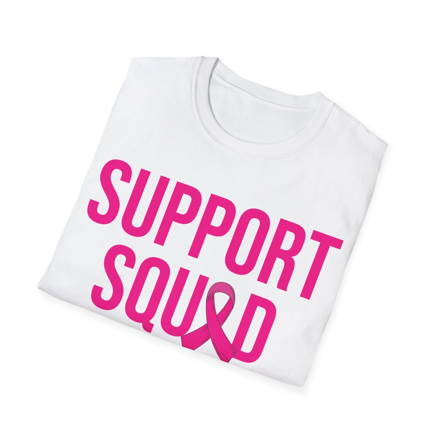 Support Squad Breast Cancer Warrior Awareness October Pink T-Shirt