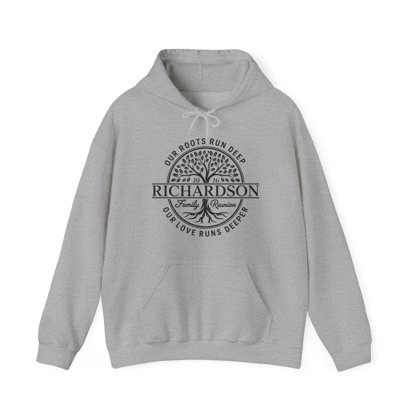Personalized Richardson Family Reunion Our Roots Run Deep Hoodie For Men Women
