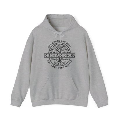 Personalized Richardson Family Reunion Our Roots Run Deep Hoodie For Men Women