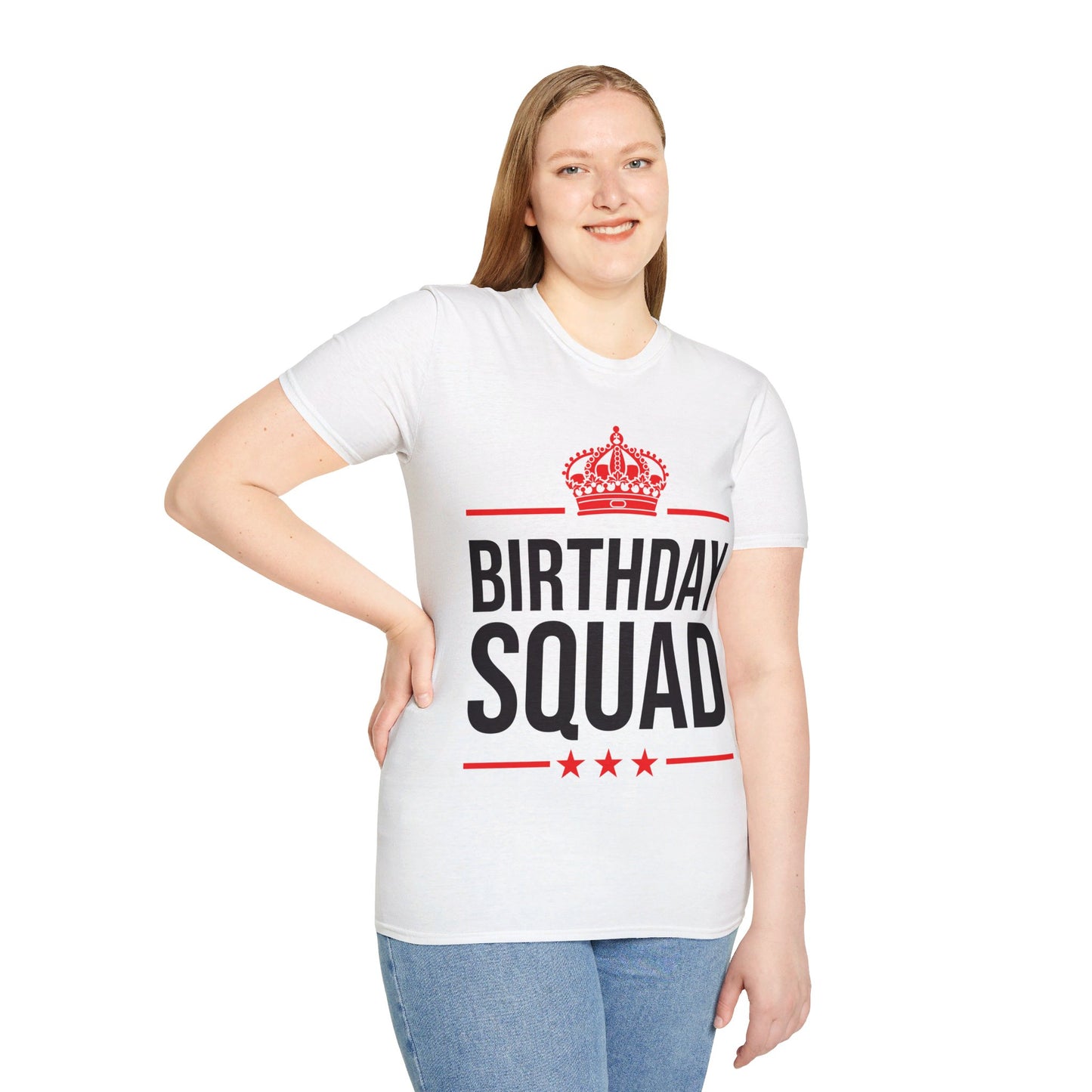 Funny Birthday Squad For Birthday Celebration T-Shirt For Men Women Kids