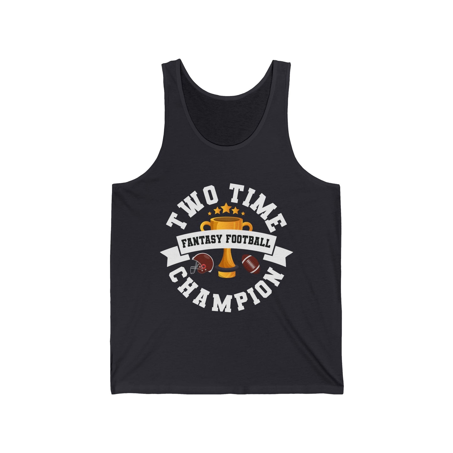 Two Time Champion Fantasy Football Lover Tank Tops For Men Women