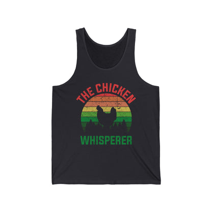 Funny Chickens The Chicken Whisperer Pet Vintage Gift Tank Tops For Men Women