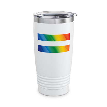 Equal Sign Lesbian Flag Bi  Equality Support LGBT Gay Tumbler For Men Women