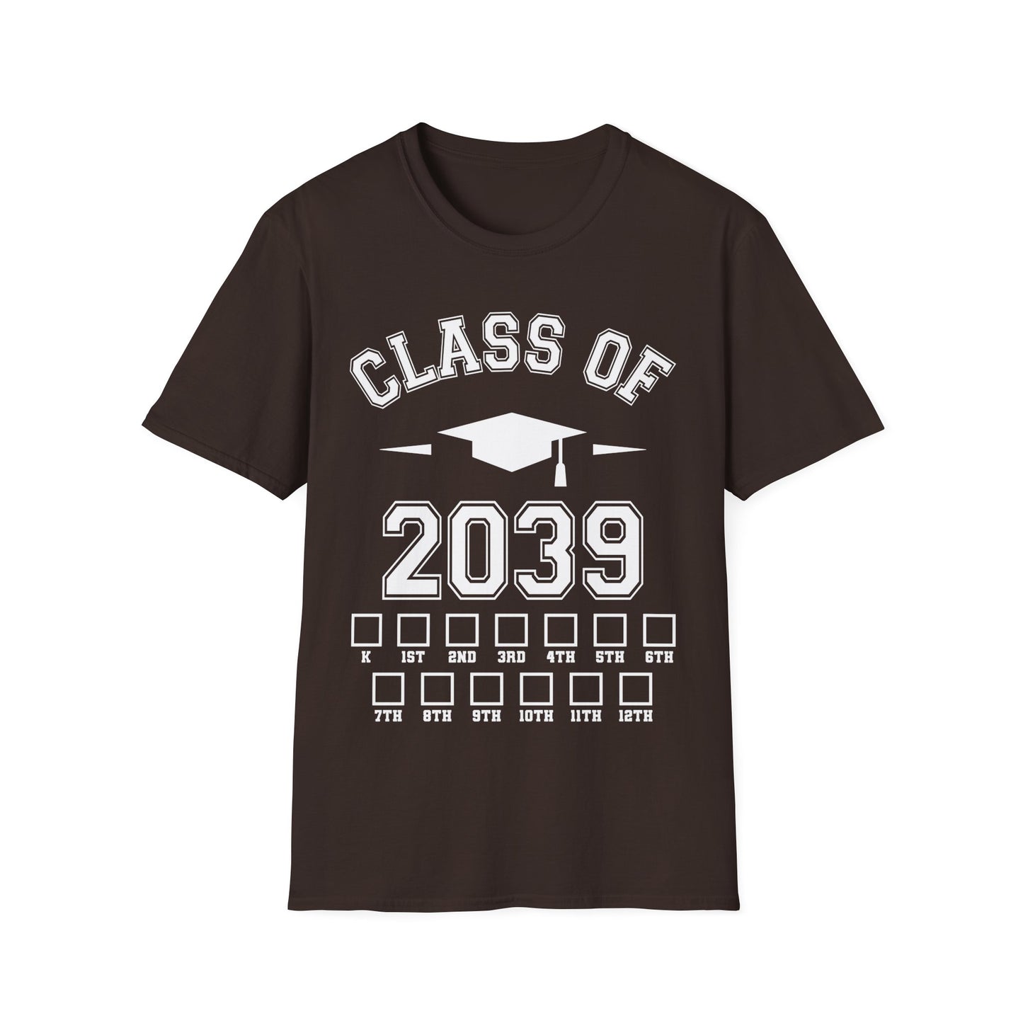 Funny Class of 2039 Checklist Grow with Me Kindergarten First Day Graduation