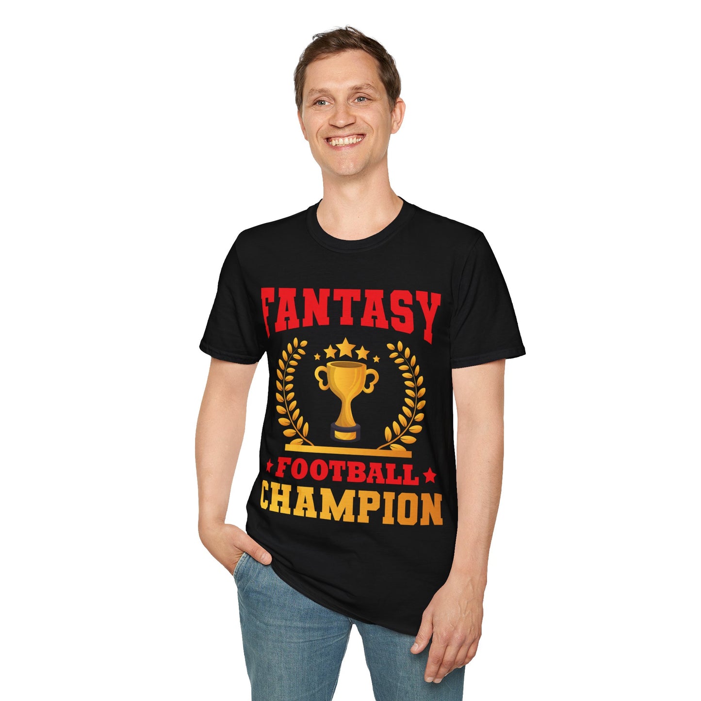 Funny Fantasy Football League Champion Footballer T-Shirt Men Women