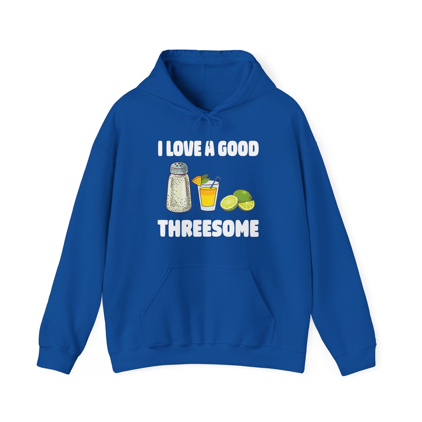 Funny Salt Lime Tequila Threesome Bartender Bar Drink Adult Humour Hoodie