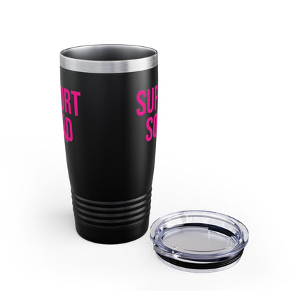 Support Squad Breast Cancer Warrior Awareness October Pink Tumbler