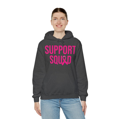Support Squad Breast Cancer Warrior Awareness October Pink Hoodie