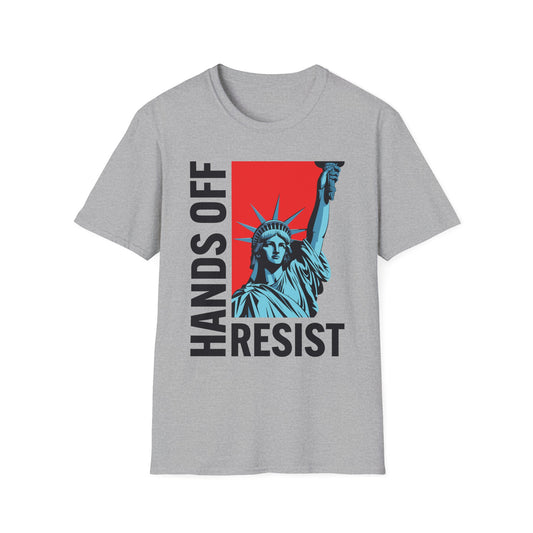 Resist Statue of Liberty Hands Off Resistance Protest T-Shirt For Men Women