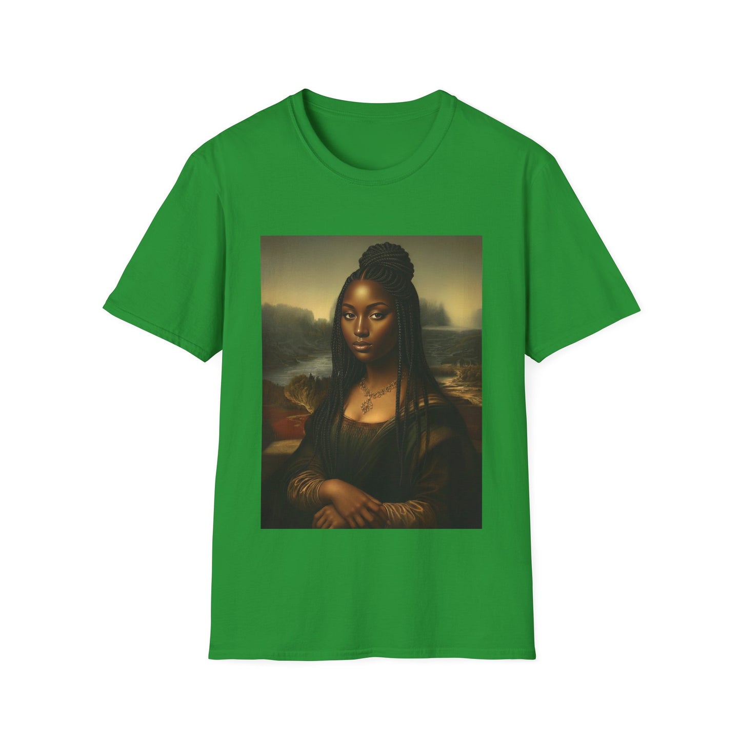 Black Mona Lisa African American Black History Month Funny T-Shirt
