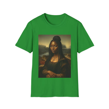 Black Mona Lisa African American Black History Month Funny T-Shirt