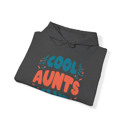 Cool Aunts Club Groovy Retro Smile Aunt Auntie Funny Mother's Day Hoodie