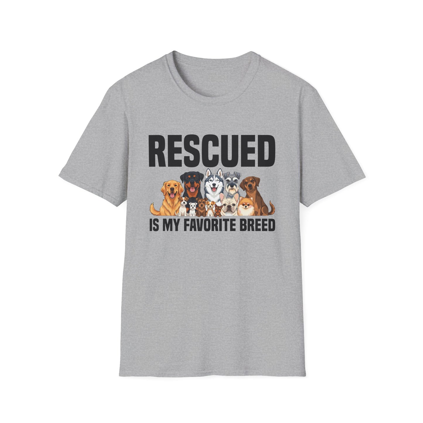 Rescued is My Favorite Breed Animal Rescue T-Shirt