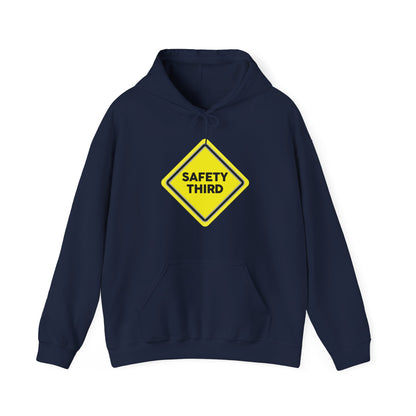 Funny Safety 3rd Third Distress Fun Hoodie For Men Women Travelers