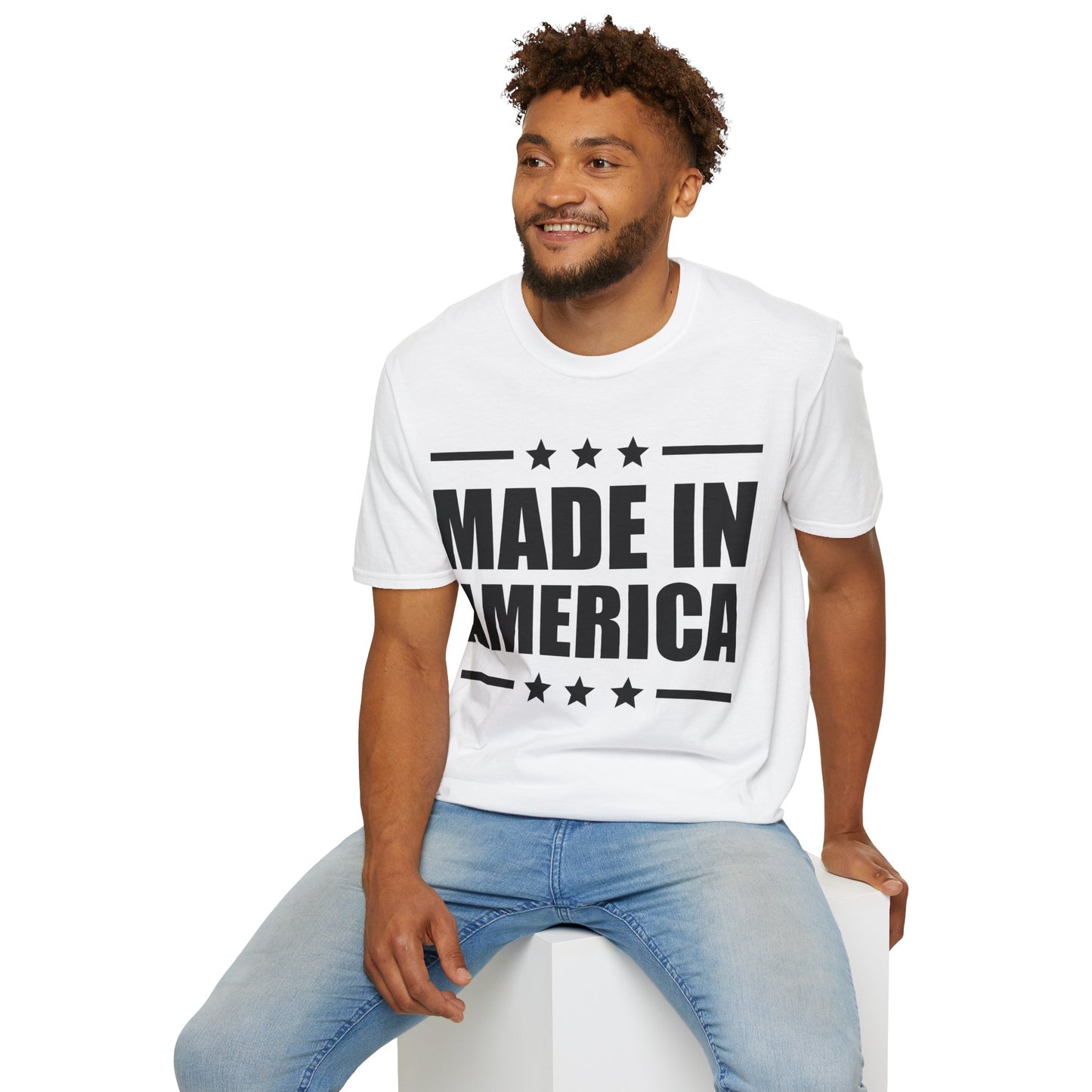 Made In America T-Shirt Patriotic Funny 4th of July Shirt T-Shirt For Men Women T-Shirt