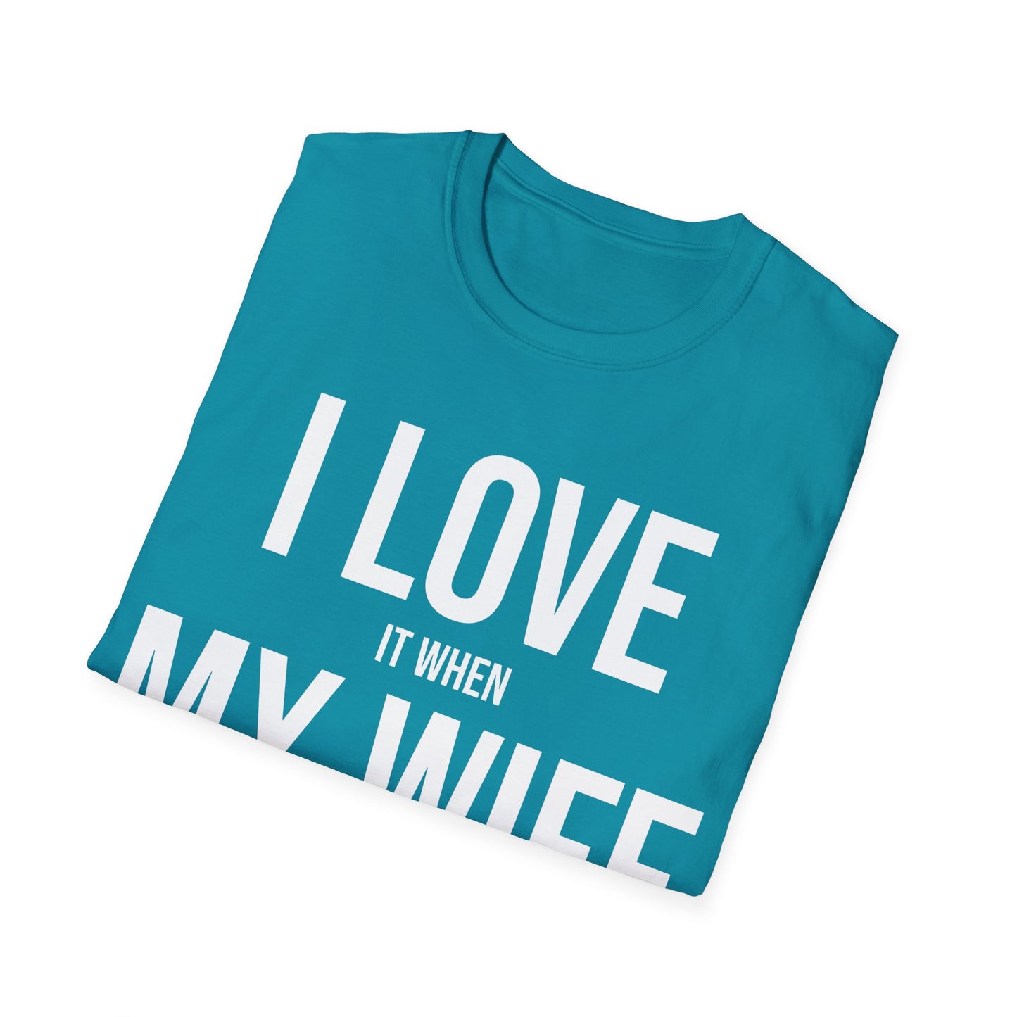 Funny I Love It When My Wife Lets Me Go Golfing Anniversary Novelty T-Shirt For